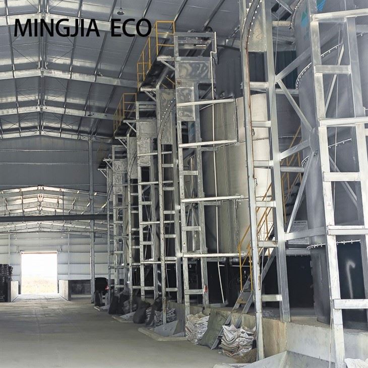 Livestock Manure Treatment Equipment / Vertical Aerobic Fermentation Tank For Cow Dung factory